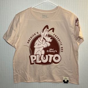 NWOT Disney Pluto 100th Crop T Shirt Women
